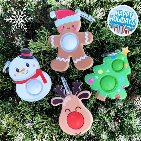OMG Mega Pop - Christmas or Winter Snowman Keychain