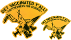 Get Vaxxed Crawfish Sticker