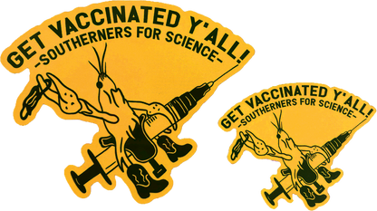 Get Vaxxed Crawfish Sticker