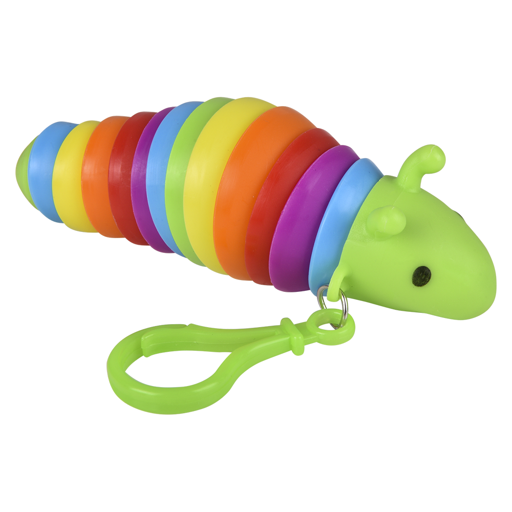 (T) 3.75" SENSORY WIGGLE CATERPILLAR CLIP ON