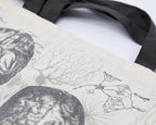 Brain Anatomy Canvas Shoulder Tote Bag