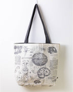 Brain Anatomy Canvas Shoulder Tote Bag