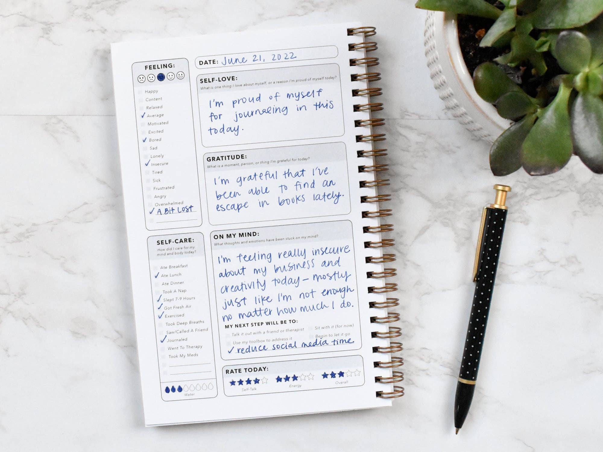Words You Speak Mental Health Journal