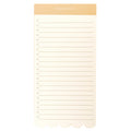 Taupe Die-Cut List Pad