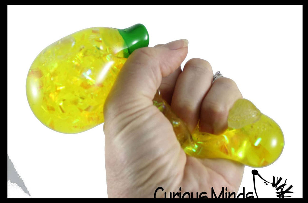 Banana Water and Sparkle Filled Squeeze Stress Ball  