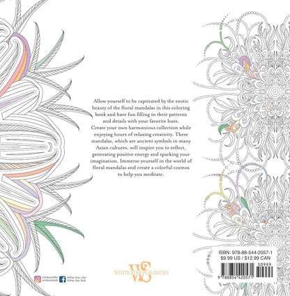 Floral Mandalas Coloring Book by Sara Muzio