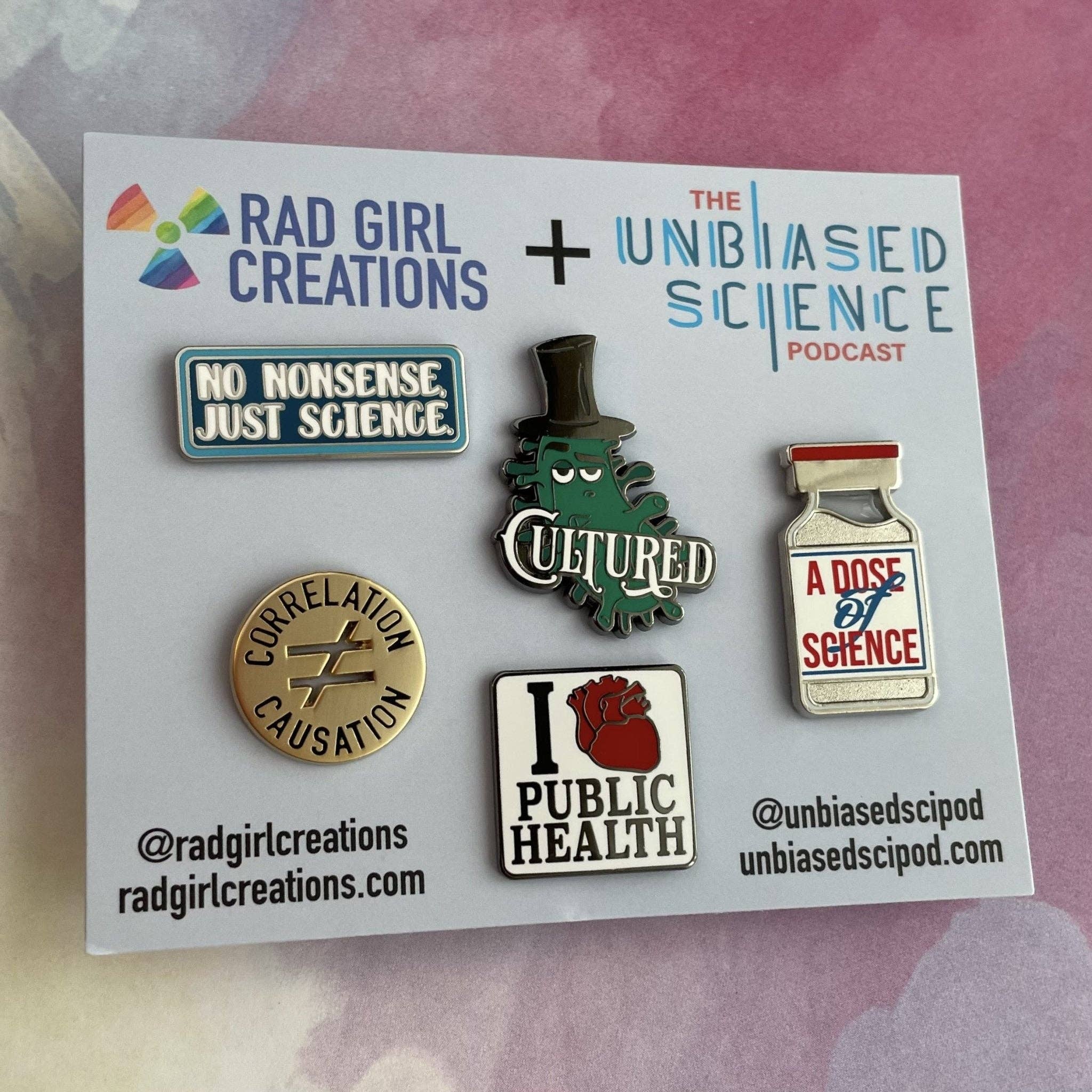 Unbiased Science Podcast Pin Pack