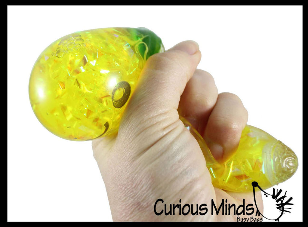 Banana Water and Sparkle Filled Squeeze Stress Ball  