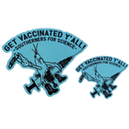 Get Vaxxed Crawfish Sticker