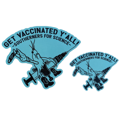 Get Vaxxed Crawfish Sticker