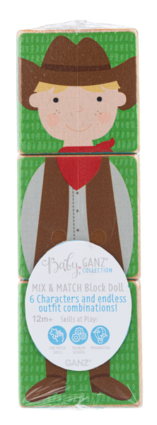 Wooden Block Doll Boy