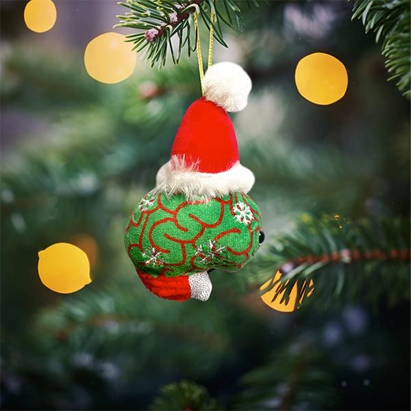Brain Christmas Ornament