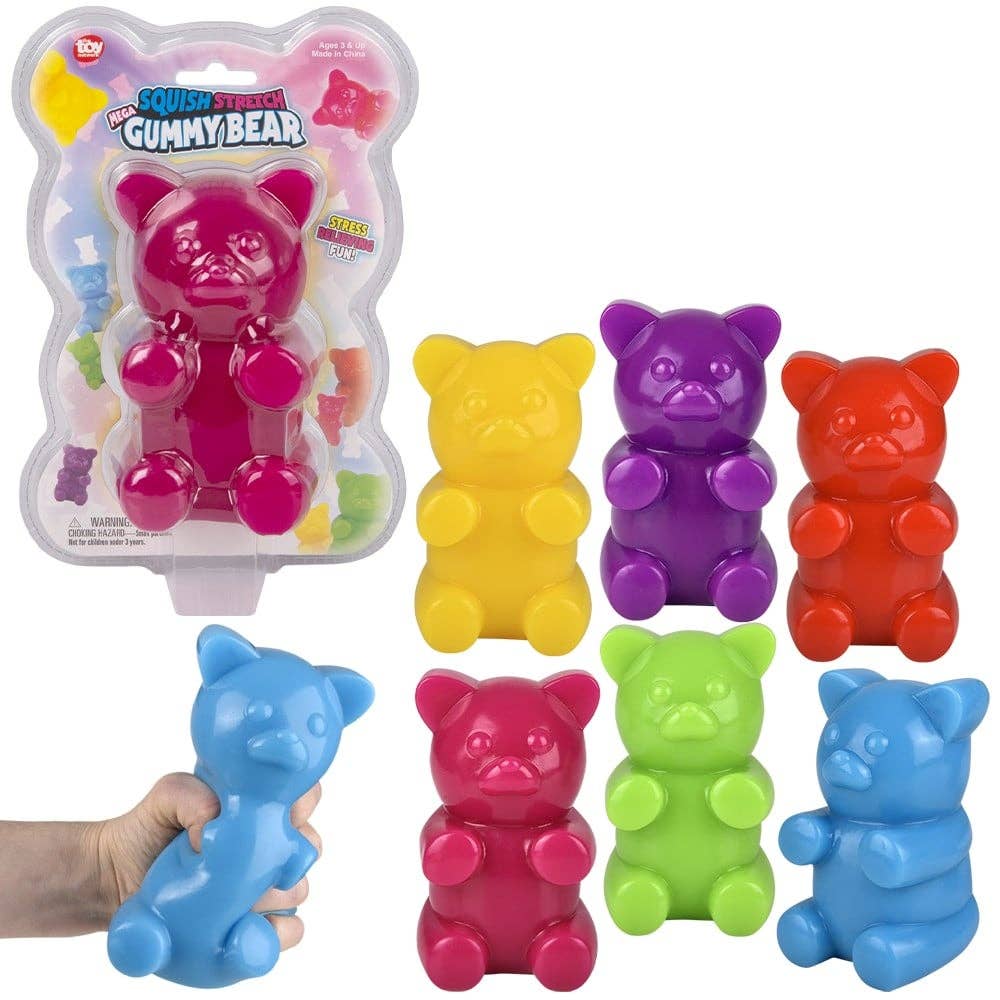 5" Mega Gummy Bear Squish Toy - LLB Toys