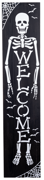 Welcome Skeleton Wall Decor