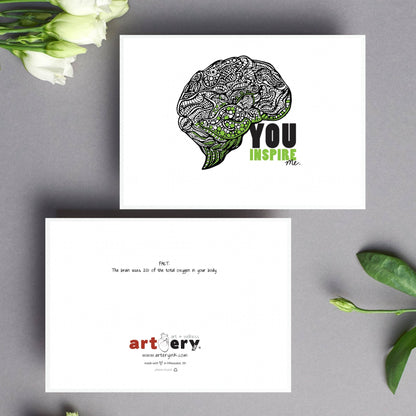 Inspired Brain Everyday Greeting Card for Any Occasion