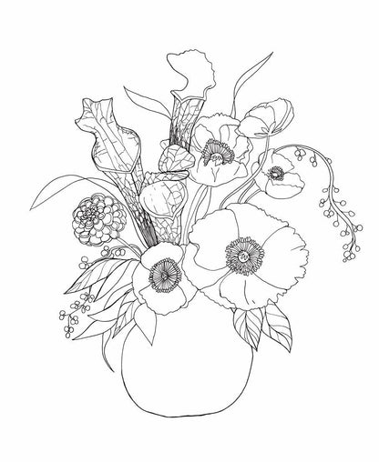 Floral Wonderland Coloring Book