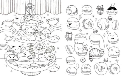 A Million Kawaii Cuties Coloring Book