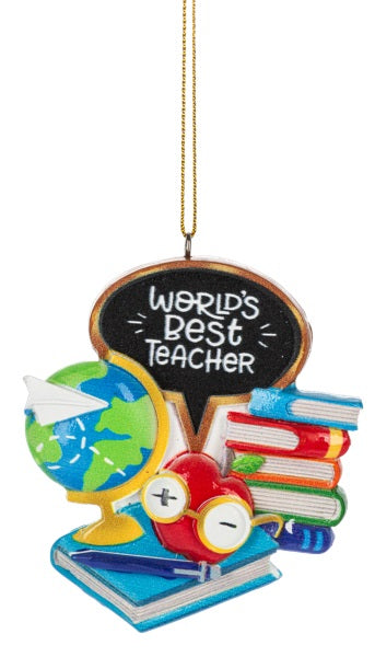 World's Best Teacher Ornament