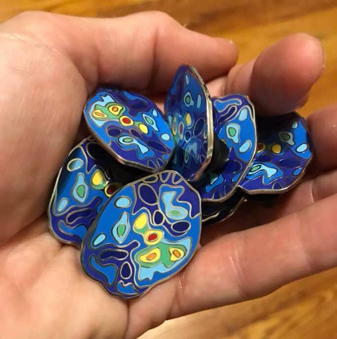 Depression Enamel Pins