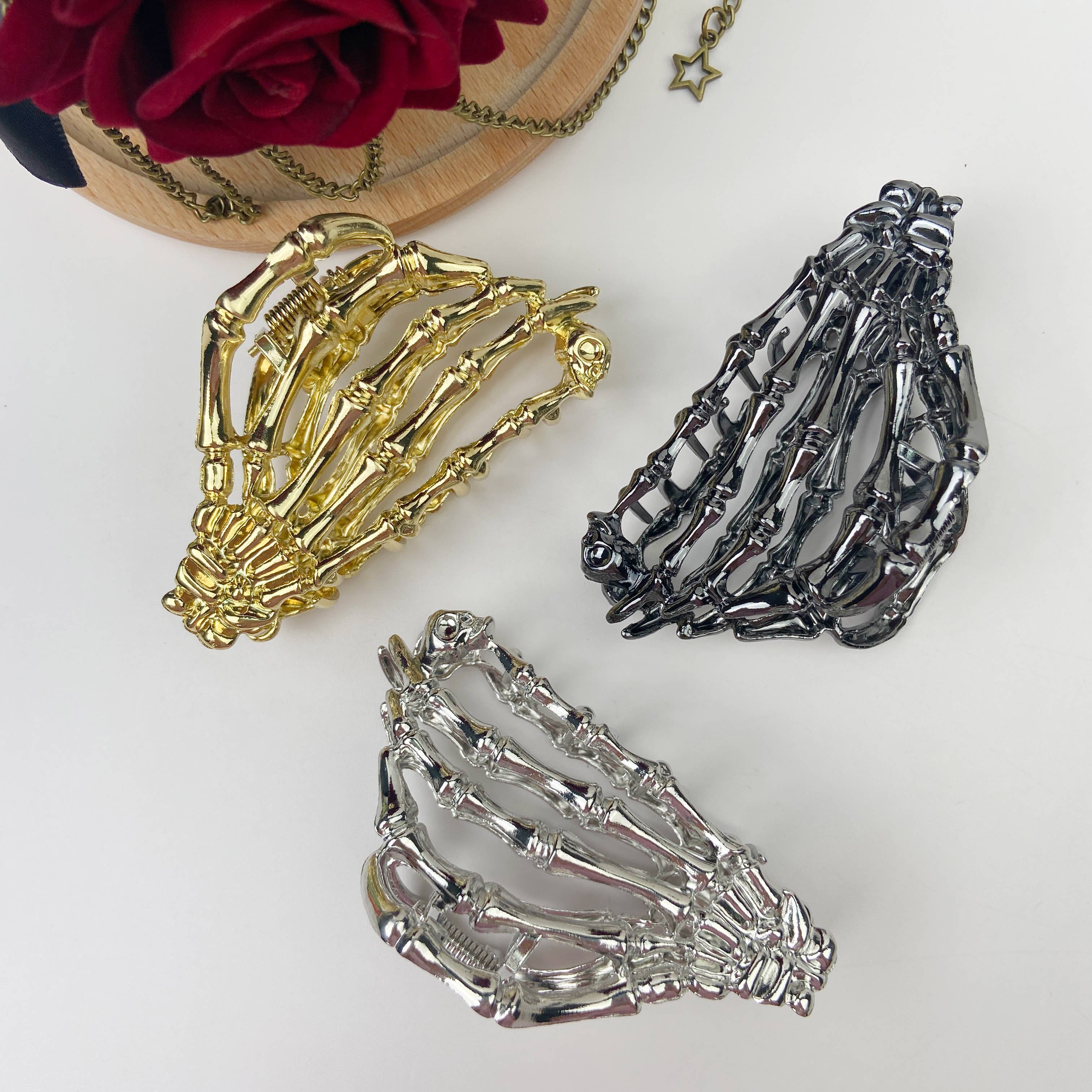Skull Hair Clip