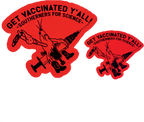 Get Vaxxed Crawfish Sticker