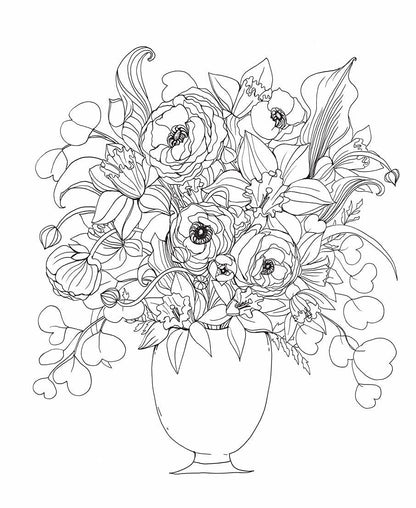 Floral Wonderland Coloring Book