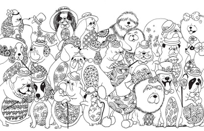 A Million Dogs Coloring Book