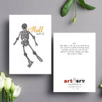 Roller Blading Skeleton - Any Occasion (#8117)