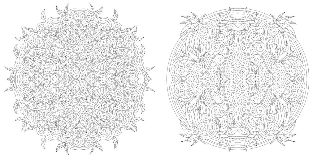 Floral Mandalas Coloring Book by Sara Muzio