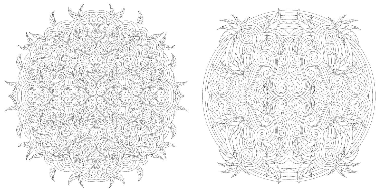 Floral Mandalas Coloring Book by Sara Muzio