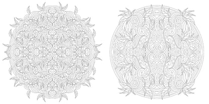 Floral Mandalas Coloring Book by Sara Muzio