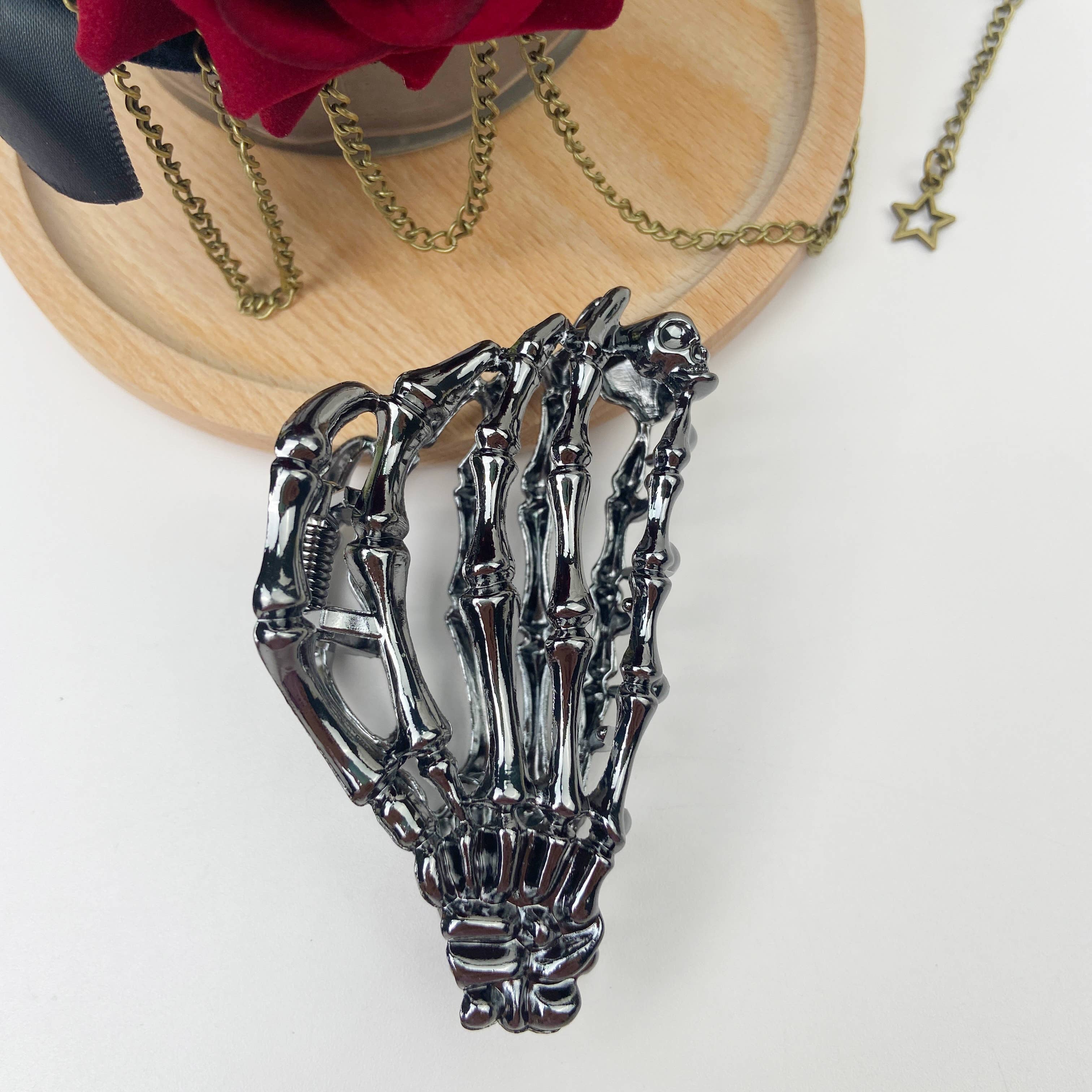 Skull Hair Clip