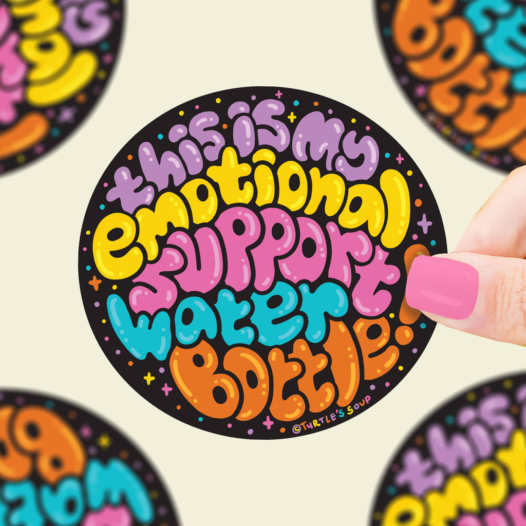 Support Sticker Emotional Support Water Bottle Vinyl Sticker – The Amazing Body Store