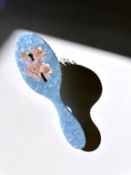 Hand-painted Cherry Blossom Acetate 2-1 Hair Brush | Eco-Fri