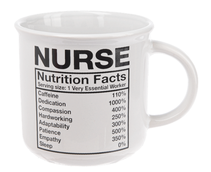 Nurse Nutrition Facts Mug