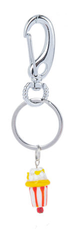Miniature Glass World - Food Key Rings