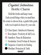 Crystal Intention Bottle Charm
