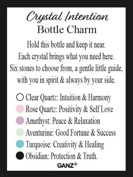 Crystal Intention Bottle Charm