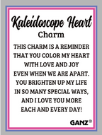 Kaleidoscope Heart Charms in a Basket