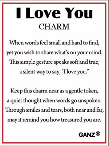 I Love You Charms