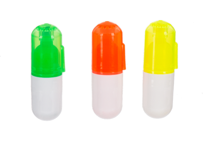 Pill Highplighters in Canister