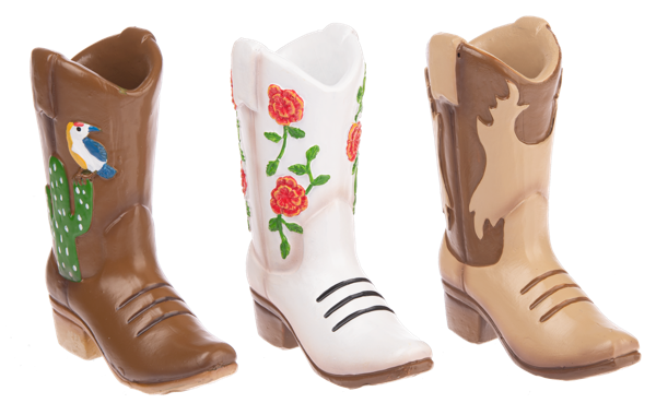 Cowboy Boot Figurines