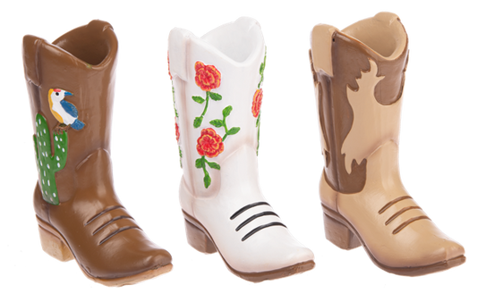 Cowboy Boot Figurines