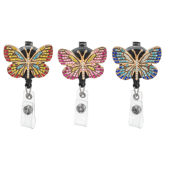 Butterfly ID Badge Reel - Ganz