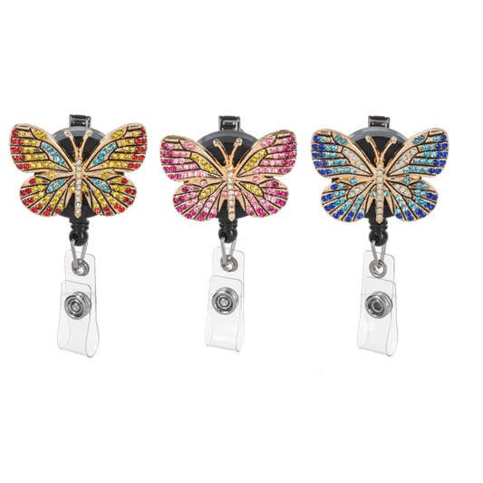 Butterfly ID Badge Reel - Ganz