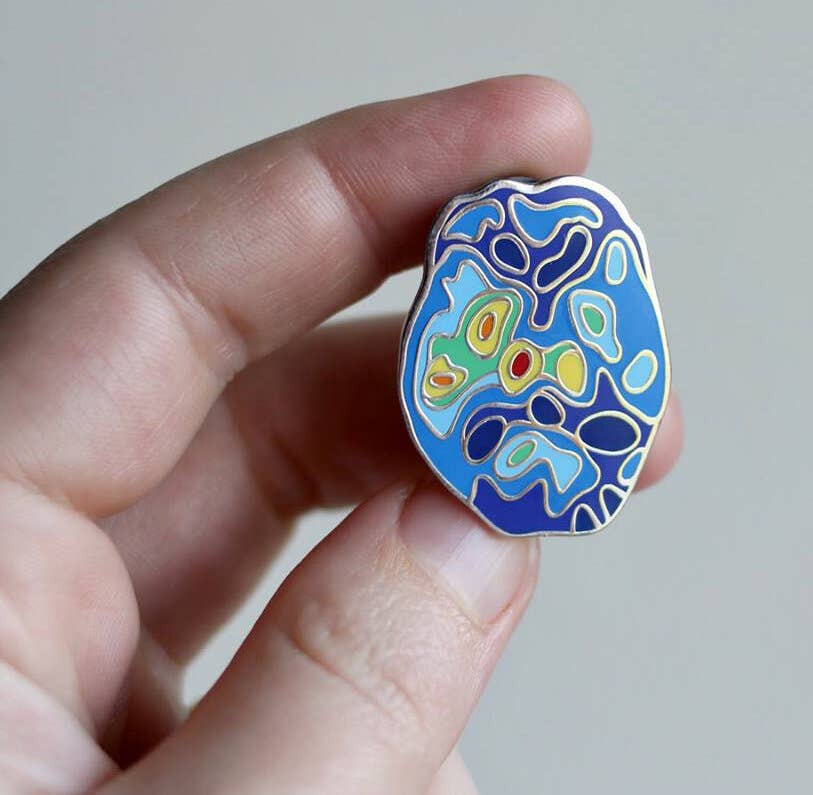 Depression Enamel Pins