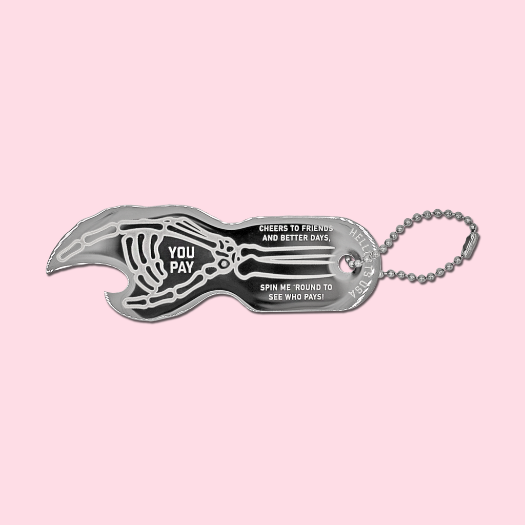 Skeleton Hand Spin Keychain
