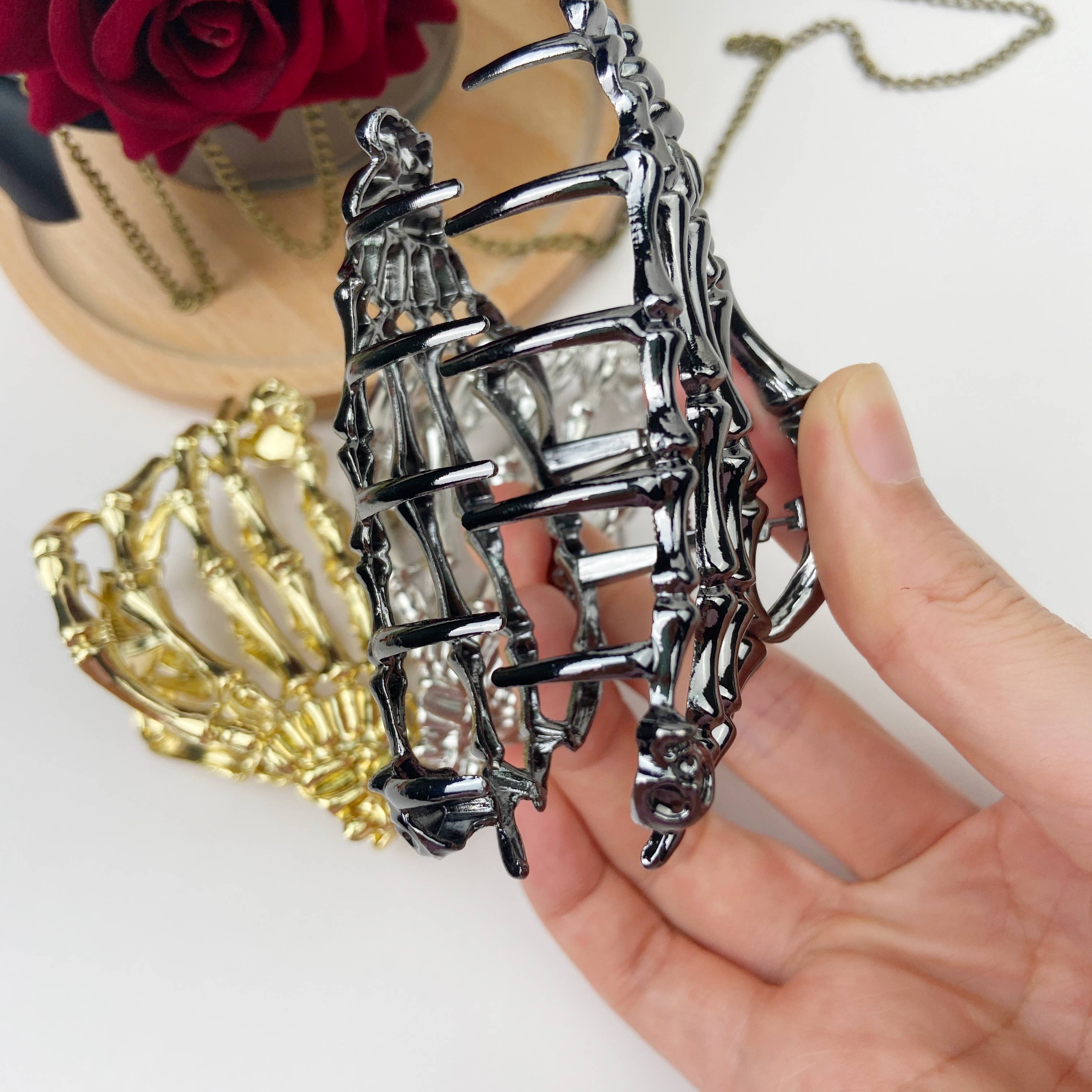 Skull Hair Clip