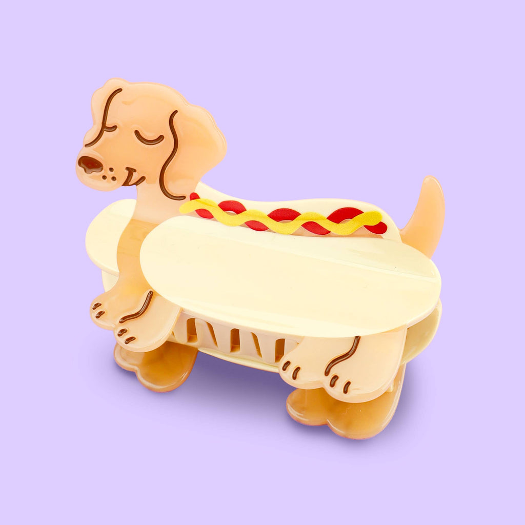 Hot Dog Hair Claw, Cute Hair Accessories, Shaped Hair Clips