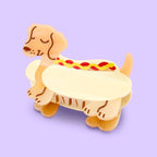 Hot Dog Hair Claw, Cute Hair Accessories, Shaped Hair Clips